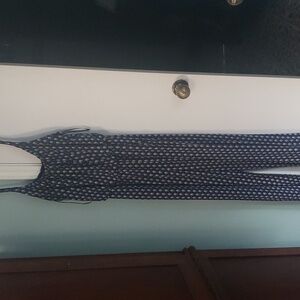 XL blue and white jumpsuit